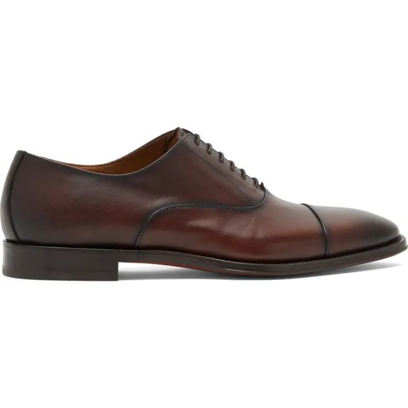 Antonio Maurizi Cap Toe Leather Oxford in Cognac main image 4